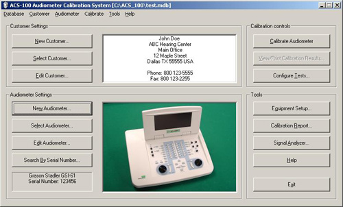 Main application window screen