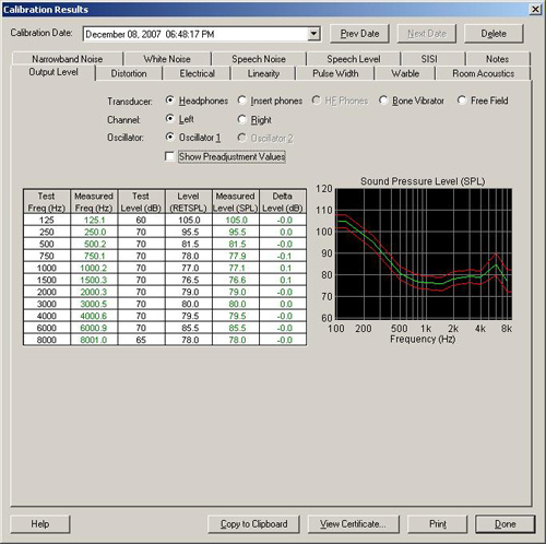 Every calibration on record screenshot